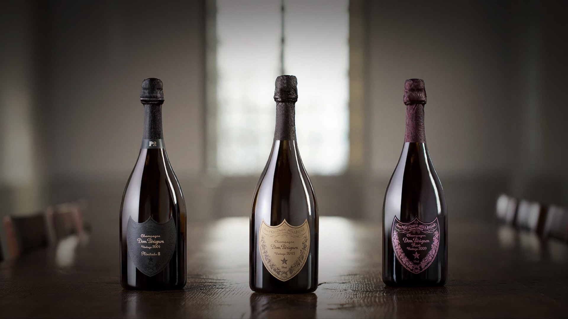 Dom Pérignon prestige Champagne campaign bottle shot